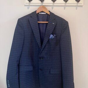 Blazer Blue Checkered from Zara